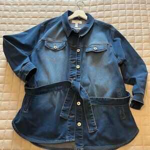 ADDITION ELLE- womens denim jacket/top 1X